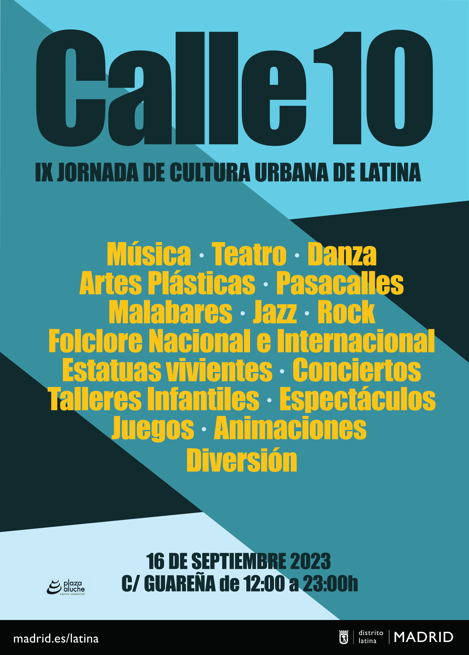 Cartel de Calle 10, la IX Jornada de Cultura Urbana de Latina